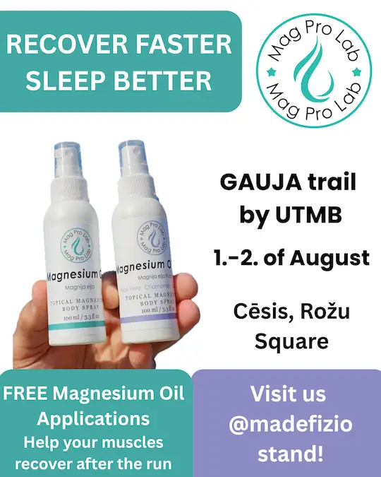 MagPro Lab events, you can meet us at Gauja trail by UTMB in 1.-2. of August, in Cesis