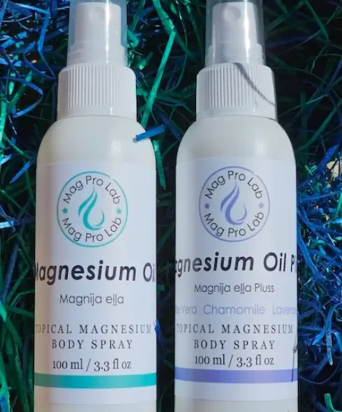 About MagPro Lab Magnesium Oil spray and Magnesium Oil Plus 100 ml – topical magnesium body sprays for muscle recovery and relaxation | MagPro Lab Magnija eļļa un Magnija eļļa Pluss 100 ml muskuļu atjaunošanai un relaksācijai
